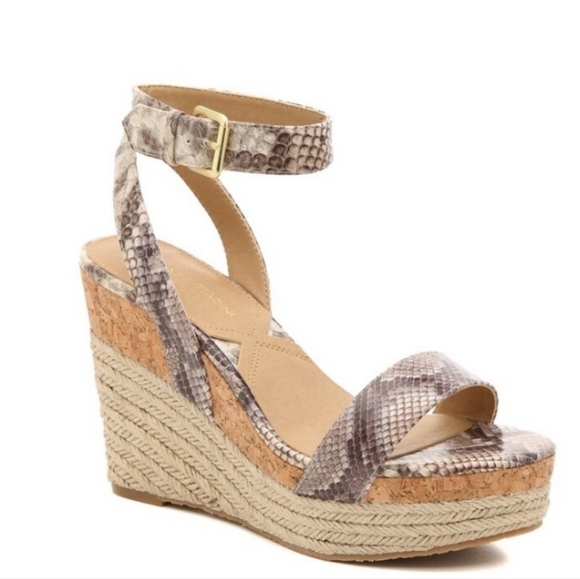 Adrienne Vittadini Cari Spadrille Wedge Sandals Size 10 NWOB - Picture 2 of 11